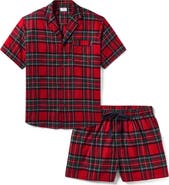 Petite Plume Imperial Tartan Brushed Cotton Twill Short Pajamas