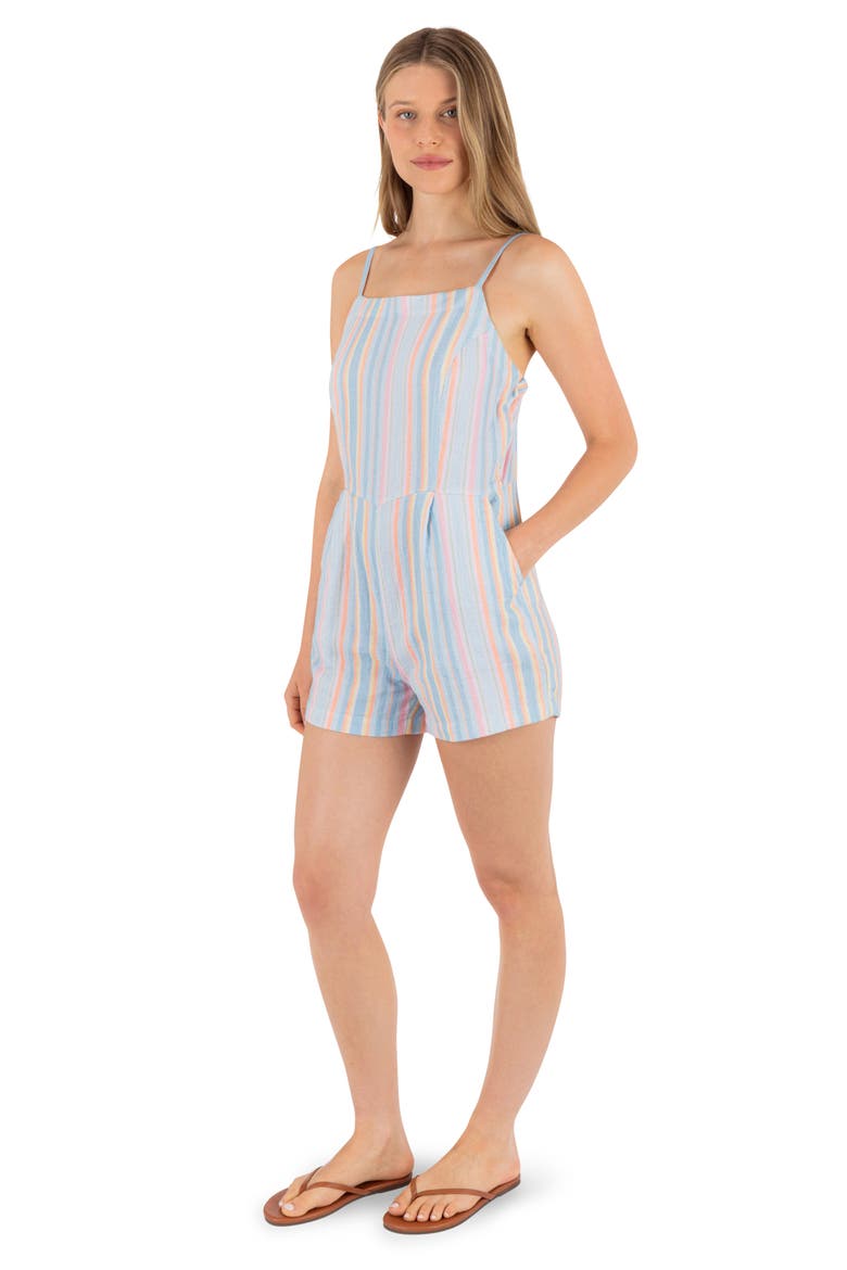 Avalon Cotton Romper, Alternate, color, BLUE MULTI