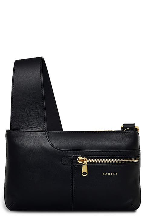 Pockets Mini Zip Leather Crossbody Bag