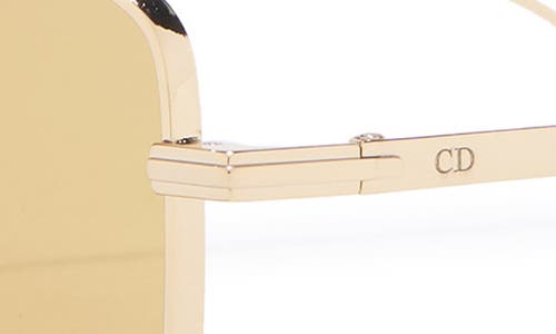 Dior Blacksuit S17u 54mm Rectangular Sunglasses In Gold