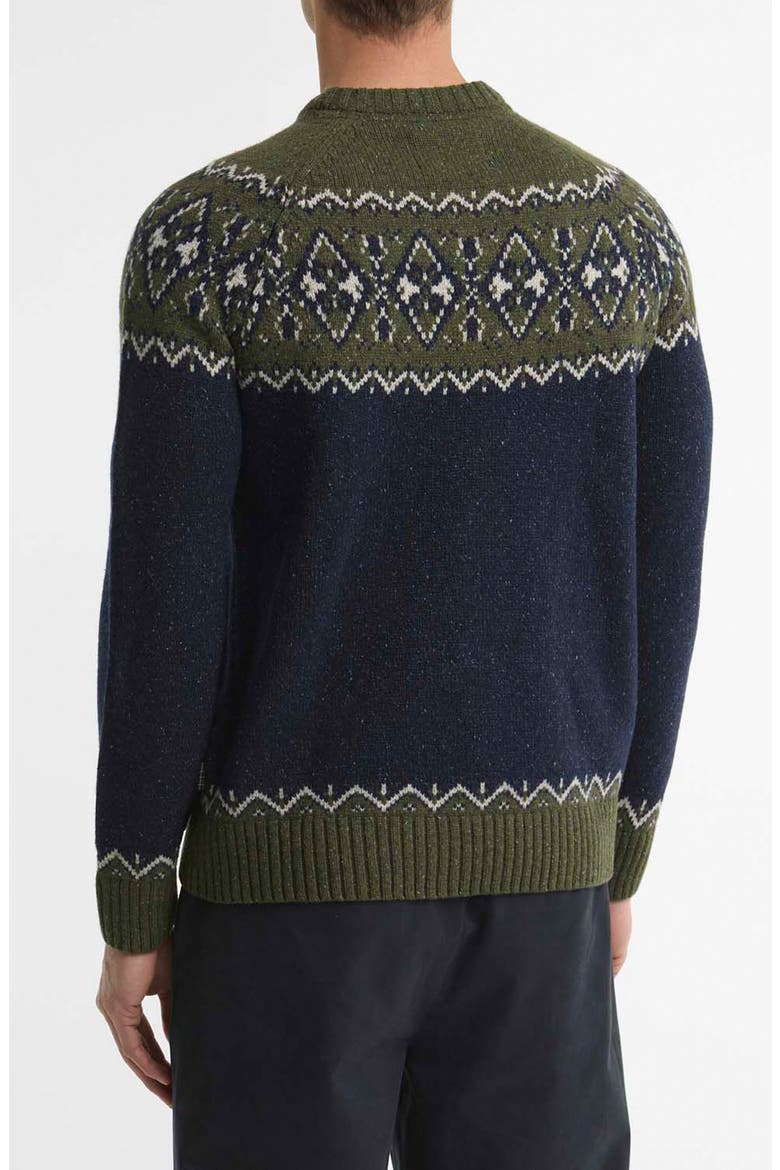 Tisbury Fair Isle Crewneck Sweater, Alternate, color, OLIVE