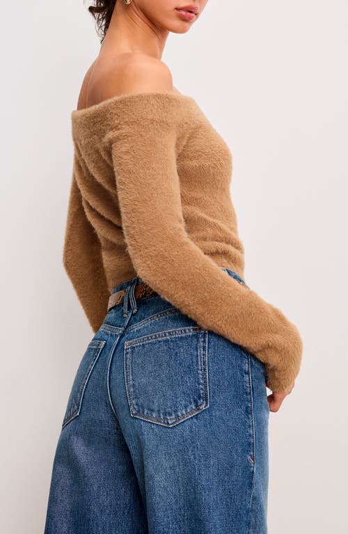 GOOD AMERICAN GOOD AMERICAN OFF THE SHOULDER SWEATER