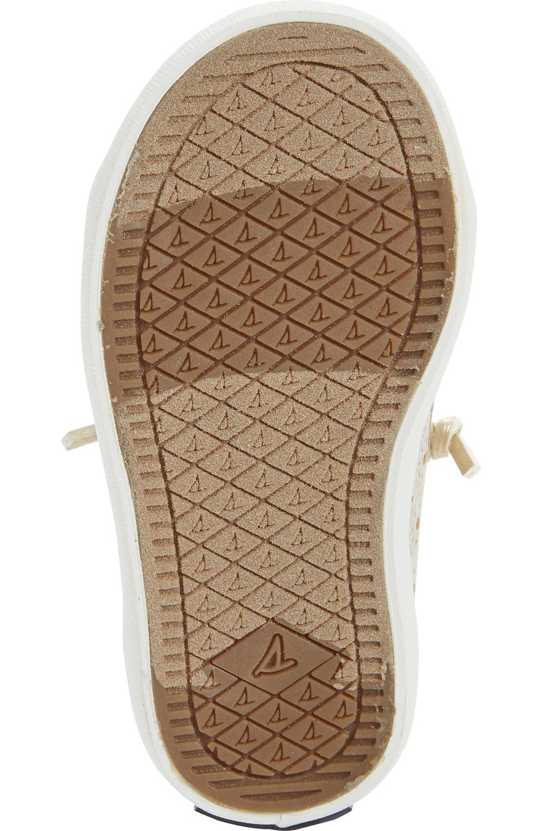 Sperry Crest Vibe Jr. Perforated Metallic Sneaker, Alternate, color,