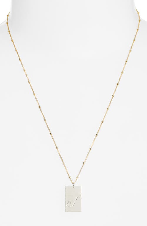 Set & Stones Zodiac Constellation Pendant Necklace In Silver - Scorpio