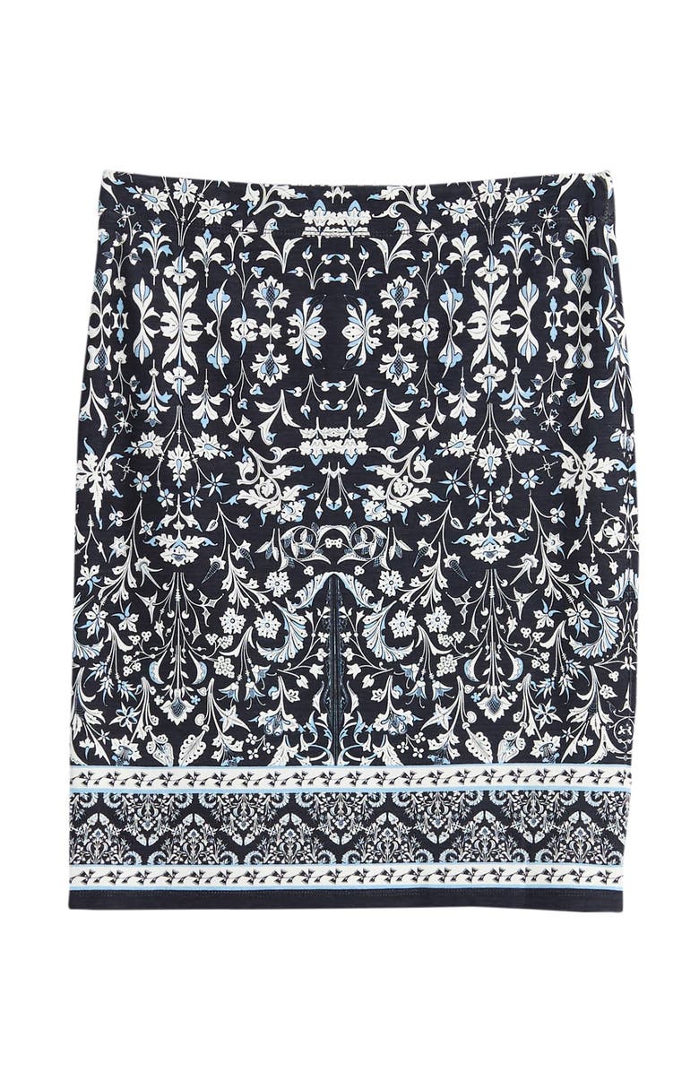 MAX STUDIO Lightweight Knit Print Pencil Skirt, Main, color, 