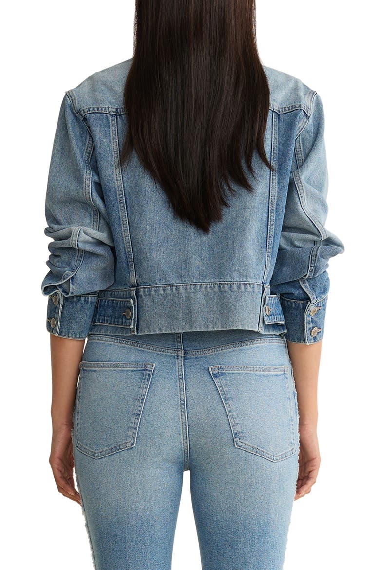 Crop Denim Jacket, Alternate, color, BAMBINO