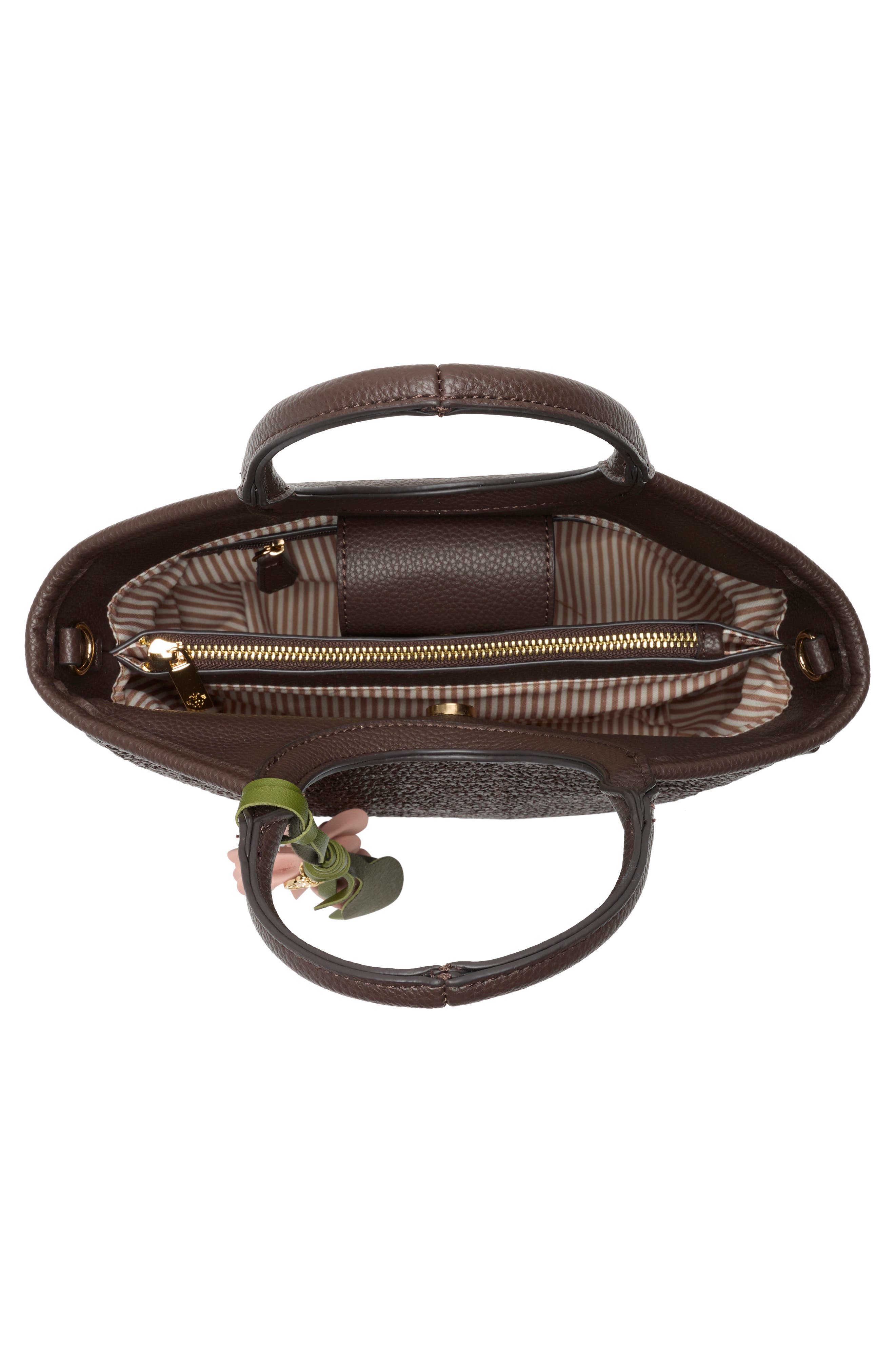 Nanette Lepore Junne Straw Satchel, Alternate, color, Maple Straw Maple Flowers