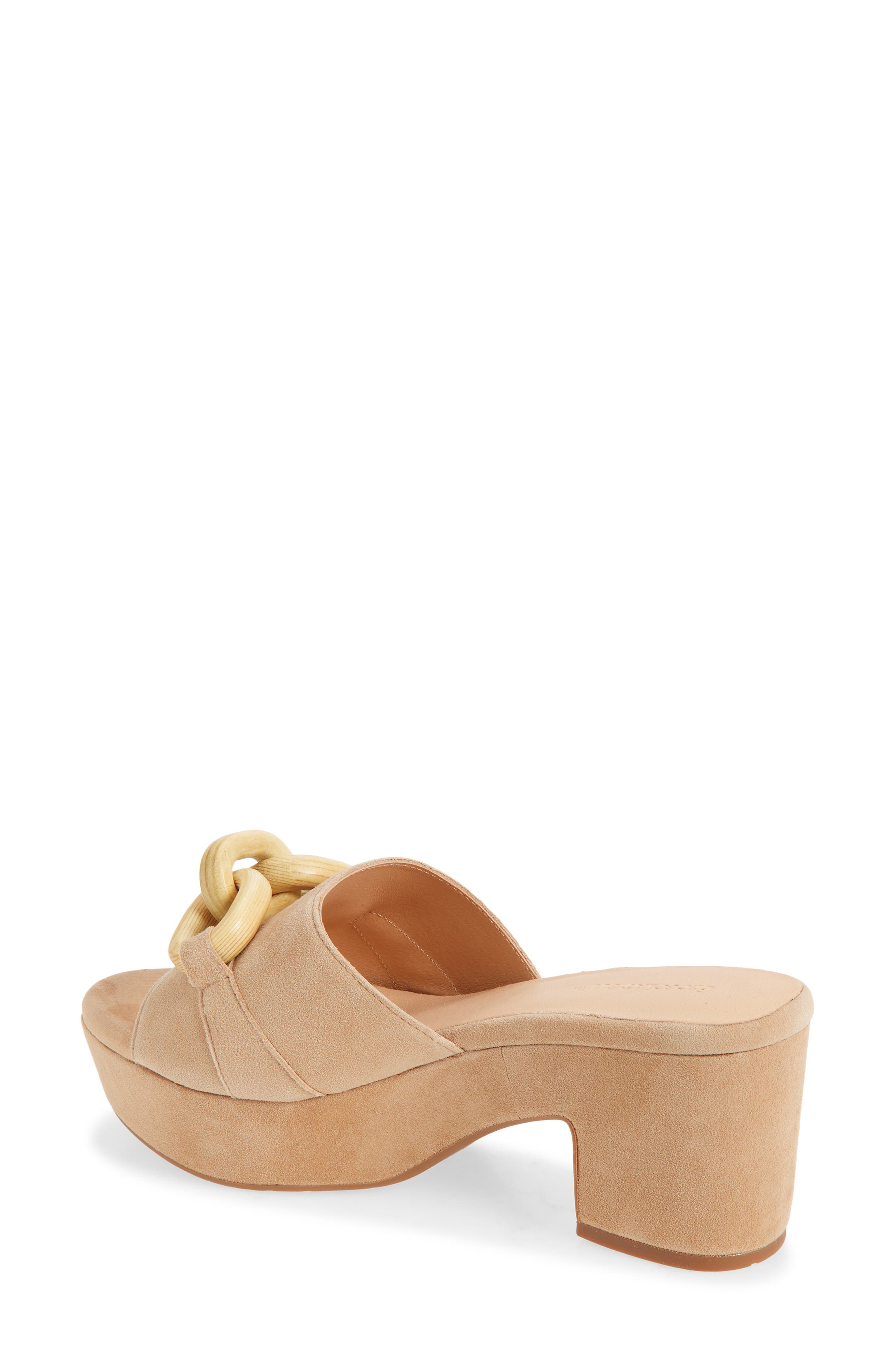 Chocolat Blu Grecia Platform Slide Sandal, Alternate, color, Latte Suede