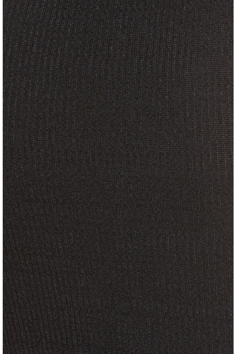 Ribbed Mock Neck Tank, Alternate, color, BLACK