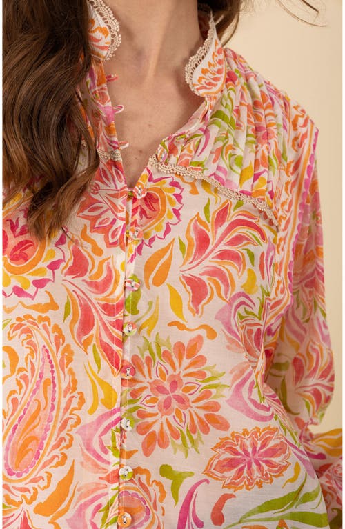 Halebob Calliope Voile Top In Pink