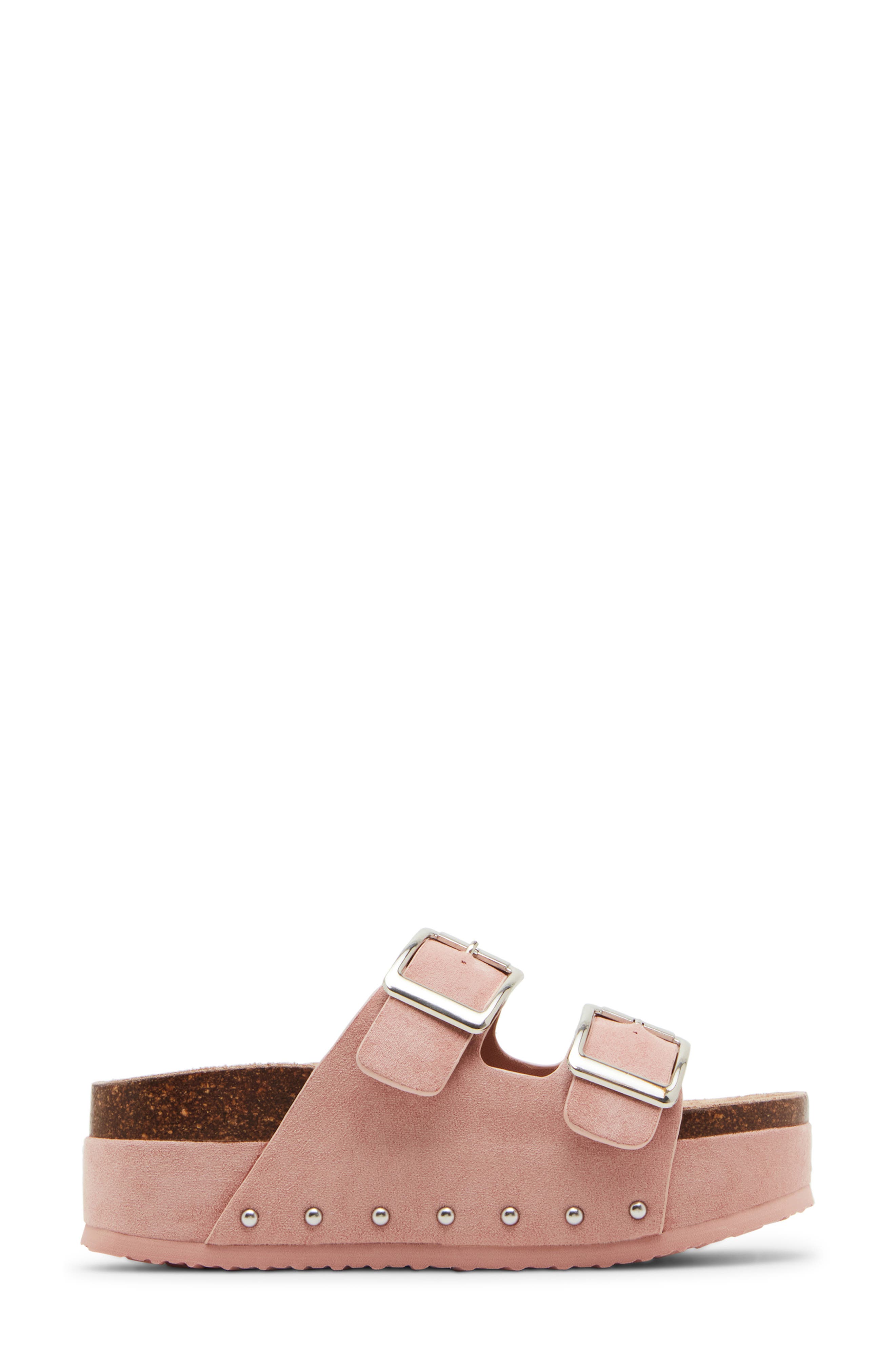 Babess Slide Sandal, Alternate, color, ROSE FAB