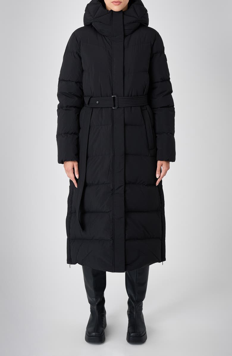 The Recycled Planet Company Vada Belted Water Repellent Puffer Coat, Main, color, 