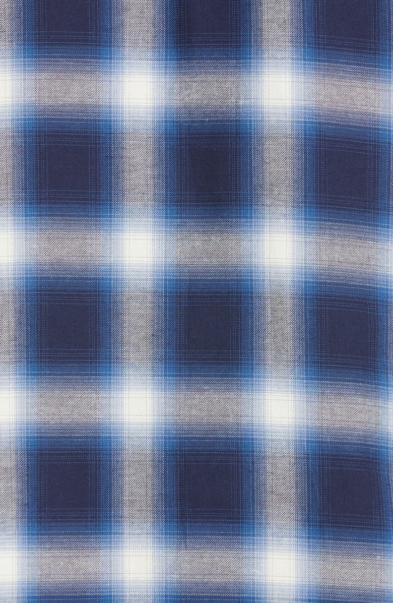 RtA Josie Half Zip Plaid Shirt, Alternate, color, 