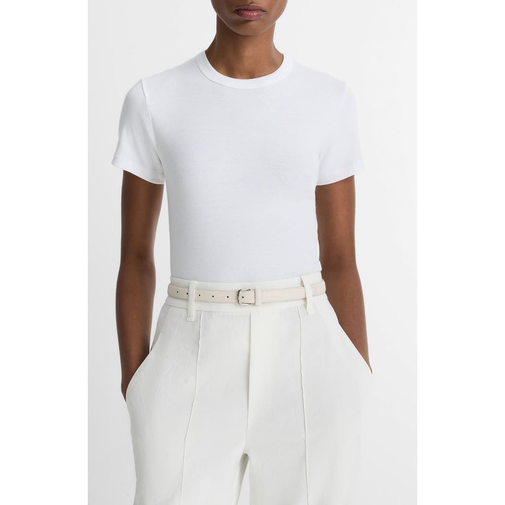 Vince Dropped-shoulder T-shirt In Optic White