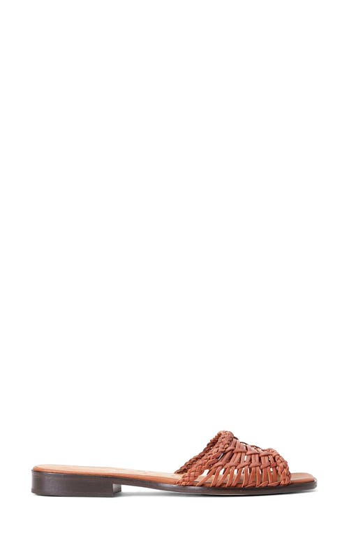 Staud Caspian Woven Slide Sandal In Tan
