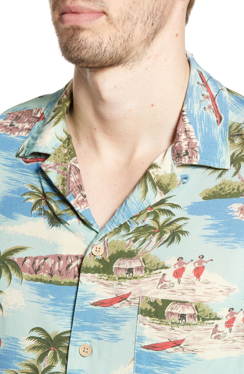 Faherty Regular Fit Camp Shirt, Alternate, color,