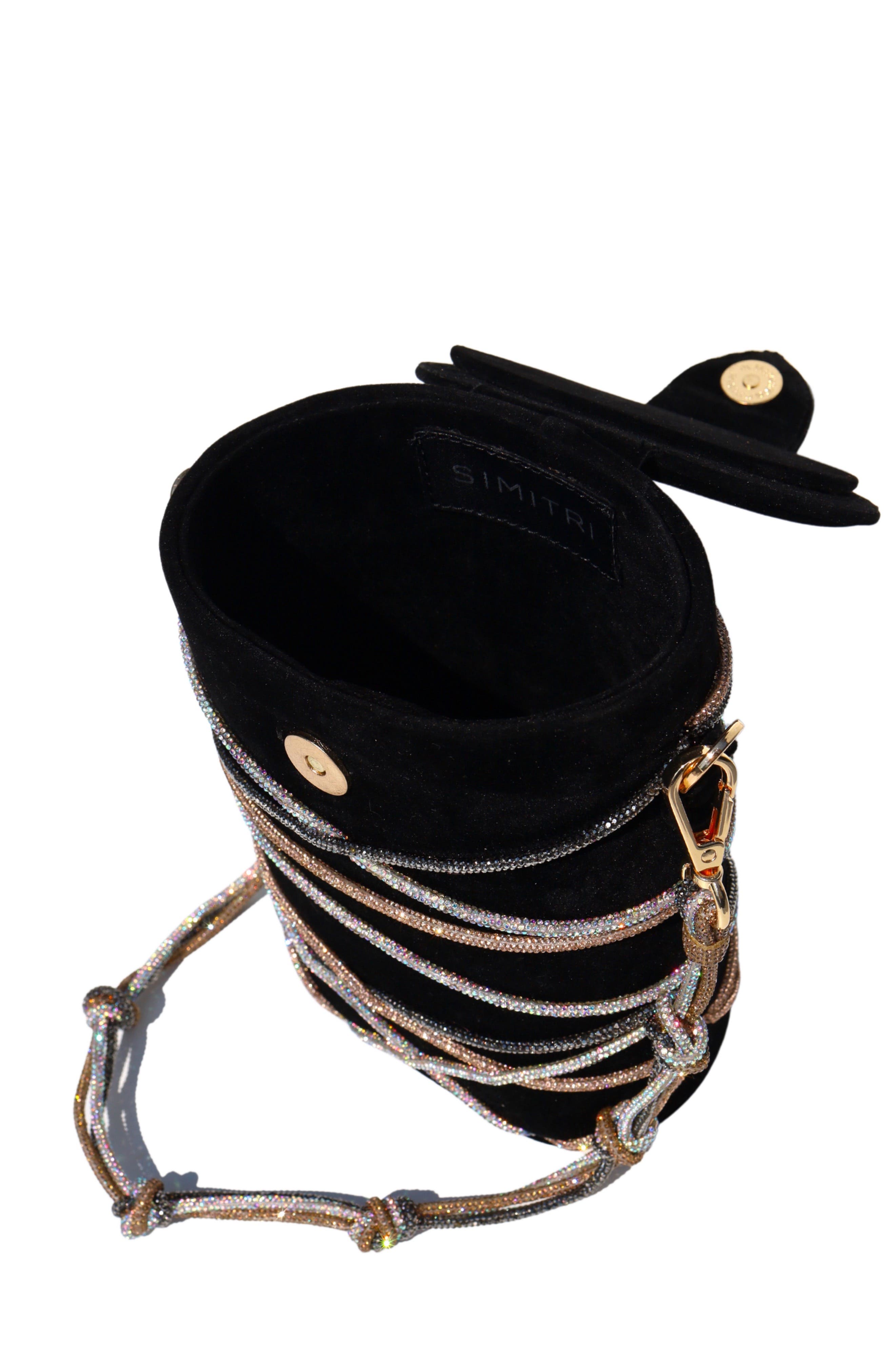 Simitri Knotty Bucket Bag, Alternate, color, Black