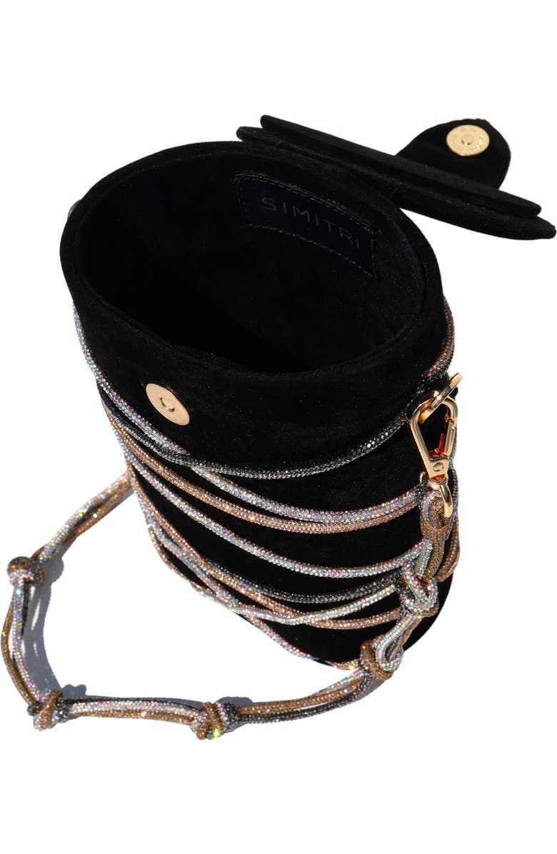 Simitri Knotty Bucket Bag, Alternate, color, Black
