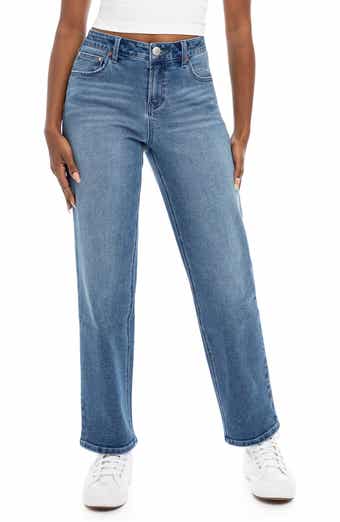1822 Denim Cheeky Heart Pocket High Waist Straight Leg Jeans 1822 Denim Cheeky Heart Pocket High Waist Straight Leg Jeans