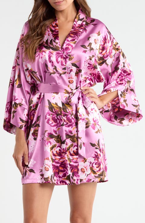 Marina Floral Wrap Robe