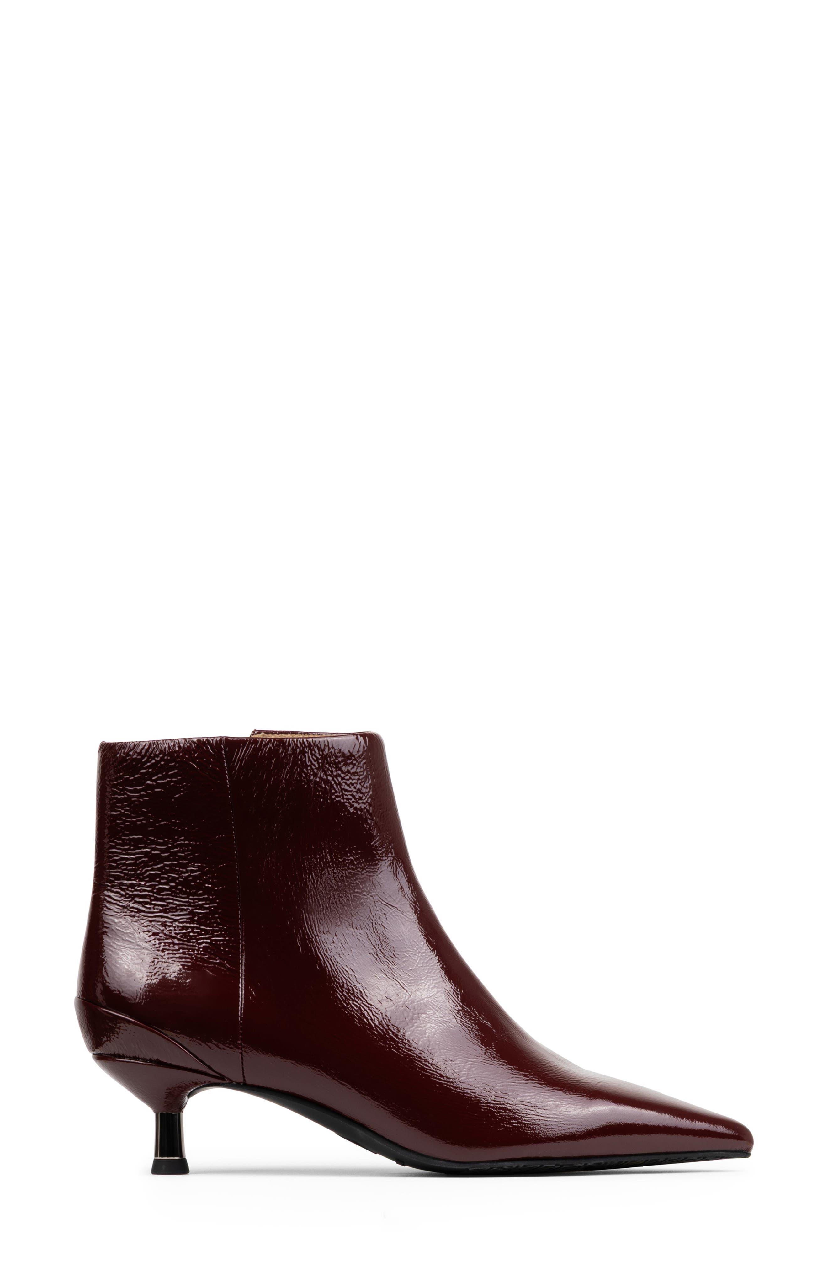 Donald Pliner Kitten Heel Pointed Toe Bootie, Alternate, color, Bordeaux