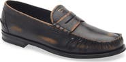 Prada Antiqued Leather Loafer
