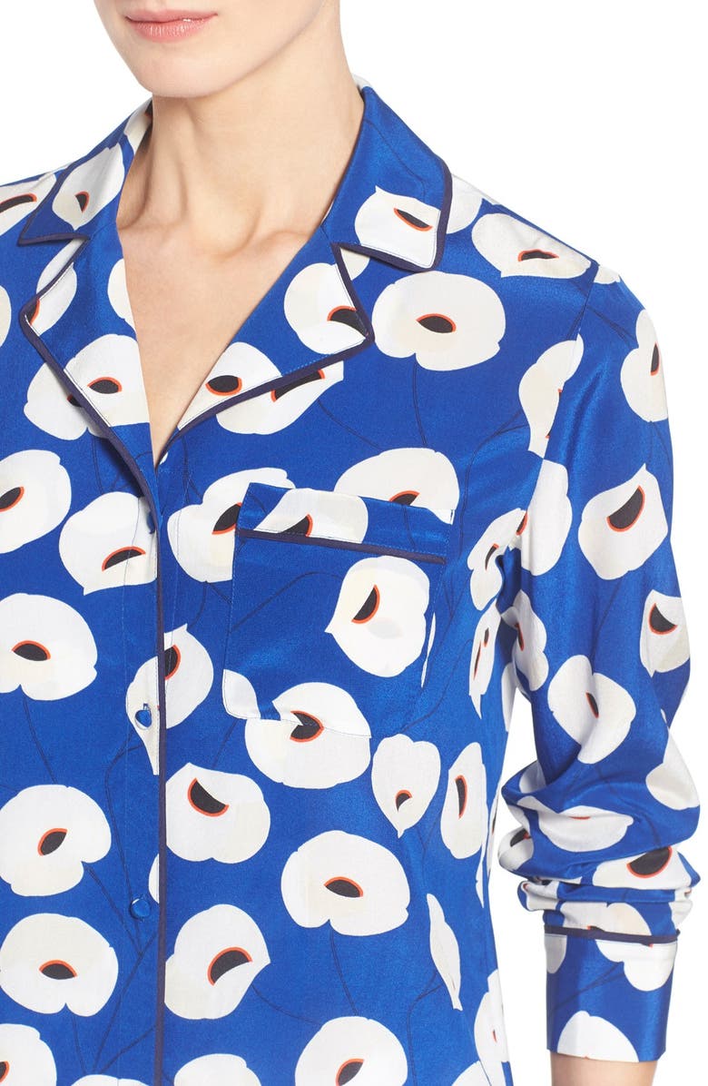 Chelsea28 Olivia Palermo + Chelsea28 Silk Shirt, Alternate, color, 