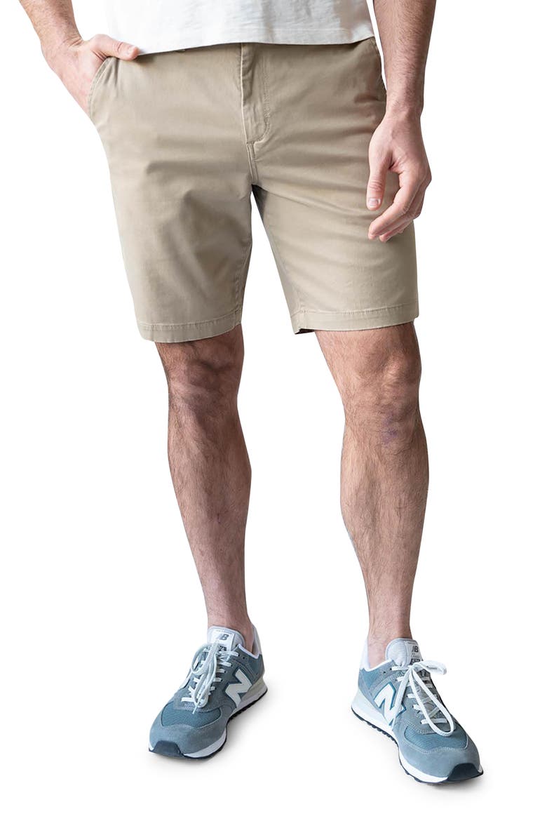 9-Inch Performance Stretch Chino Shorts, Main, color, RUGGED TAN