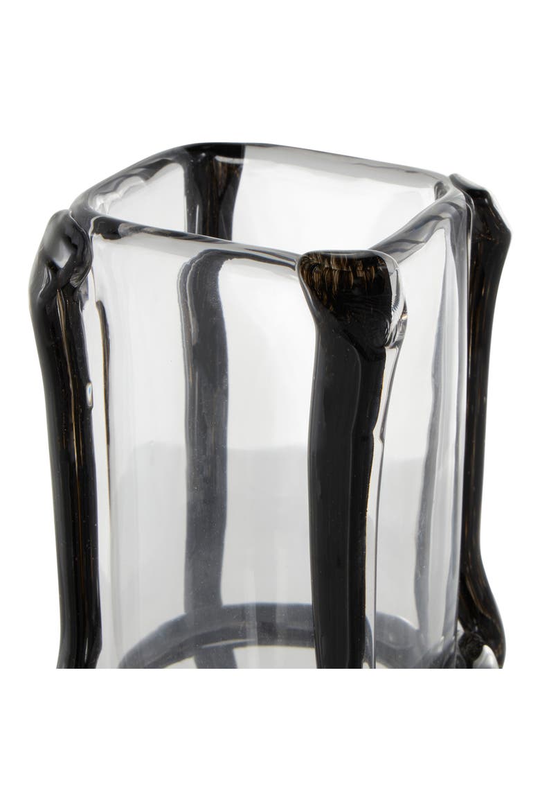 Recycled Glass Vase, Alternate, color, BLACK