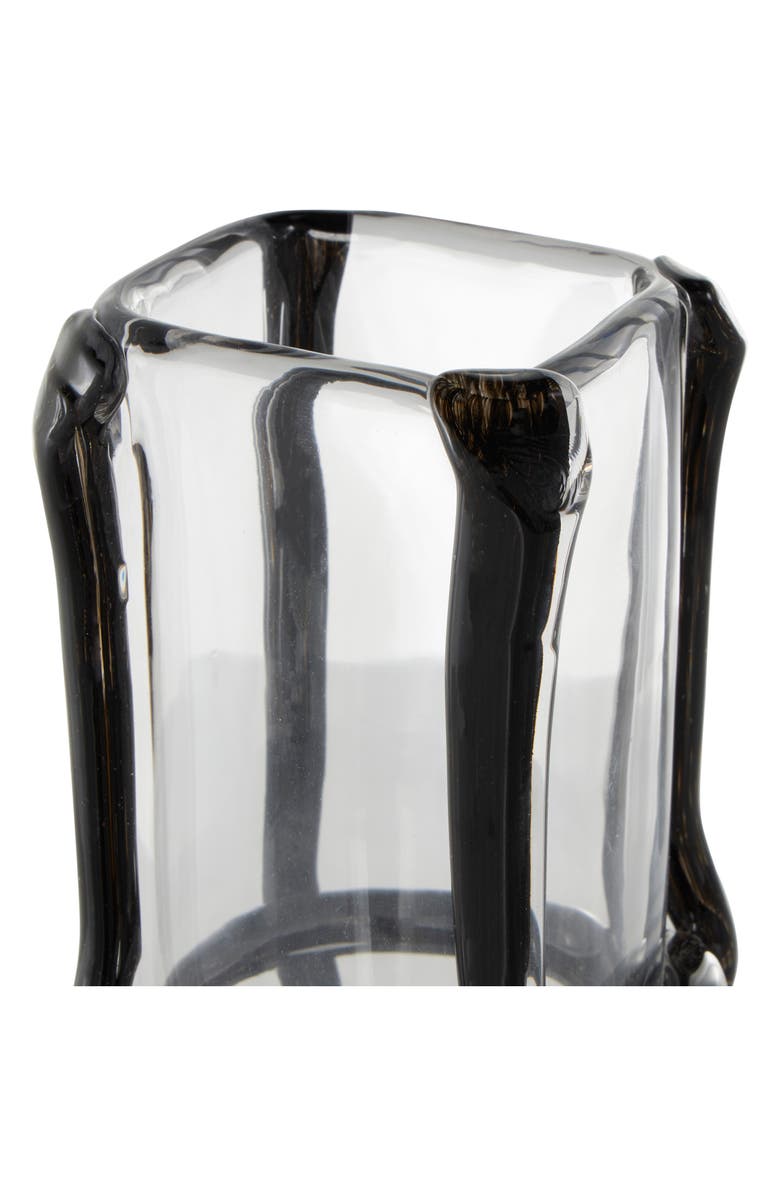 GINGER BIRCH STUDIO Recycled Glass Vase, Alternate, color, Black