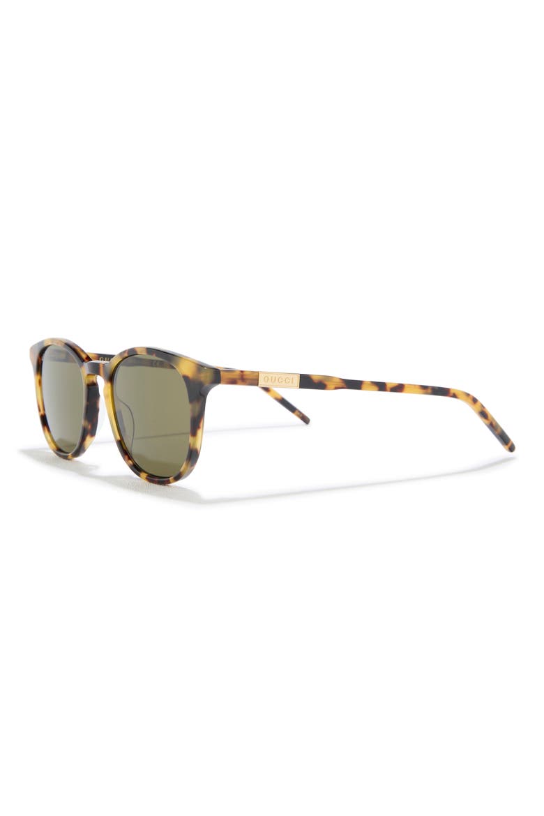 50mm Round Sunglasses, Alternate, color, HAVANA HAVANA GREEN
