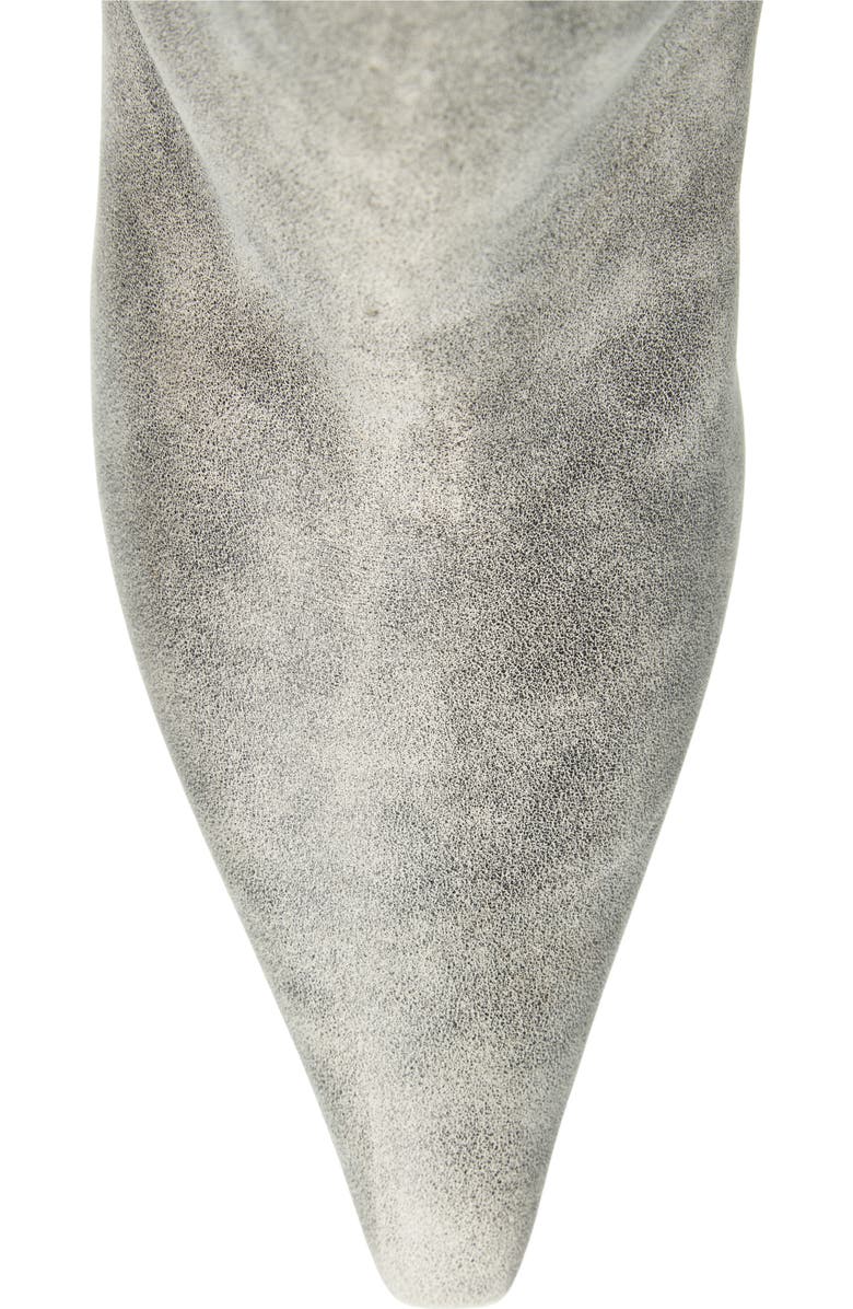 Alexander Wang Vera Tube Pointed Toe Boot, Alternate, color, Black Crackle Grey