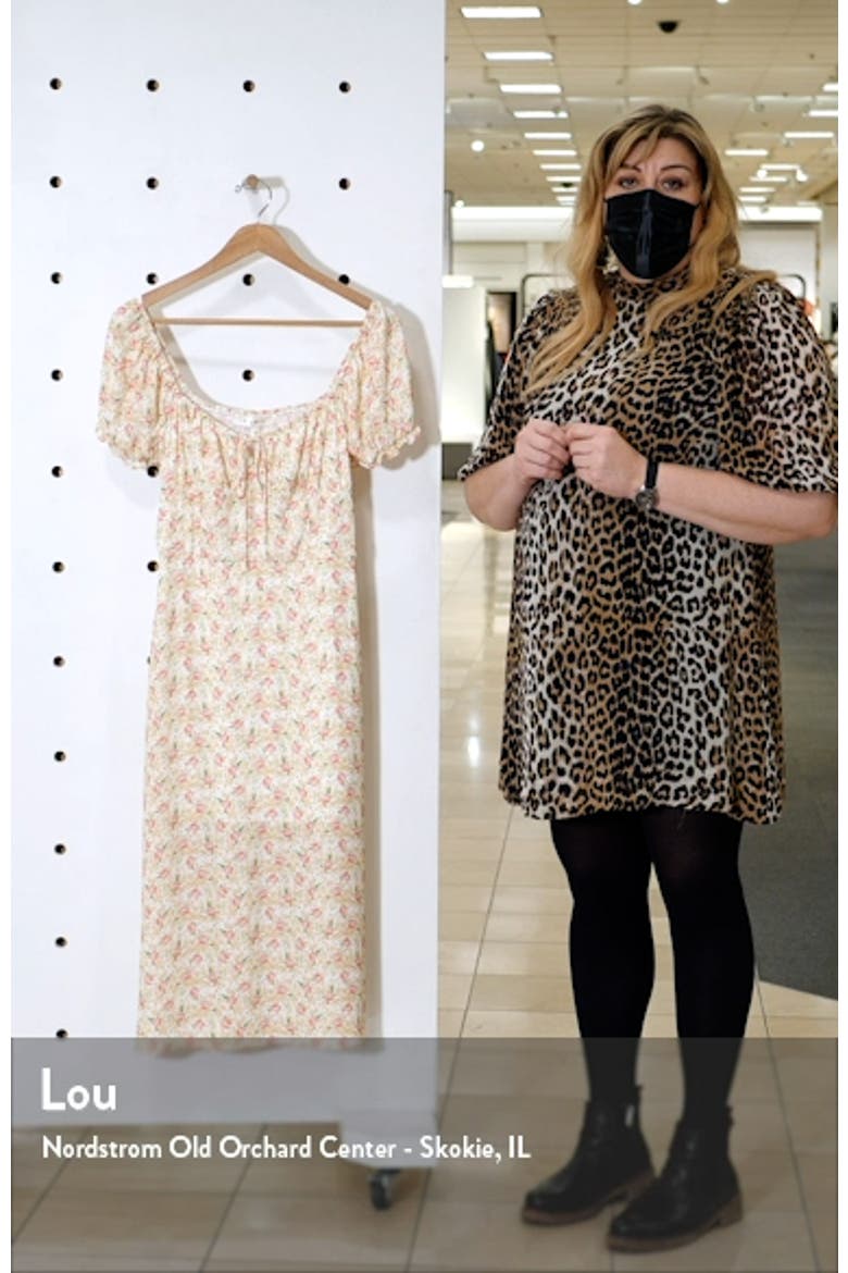 Puff Sleeve Midi Dress video