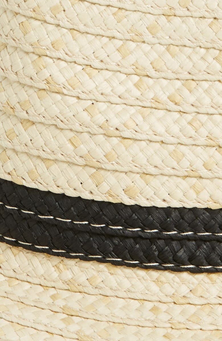 Topman Straw Trilby Hat, Alternate, color,