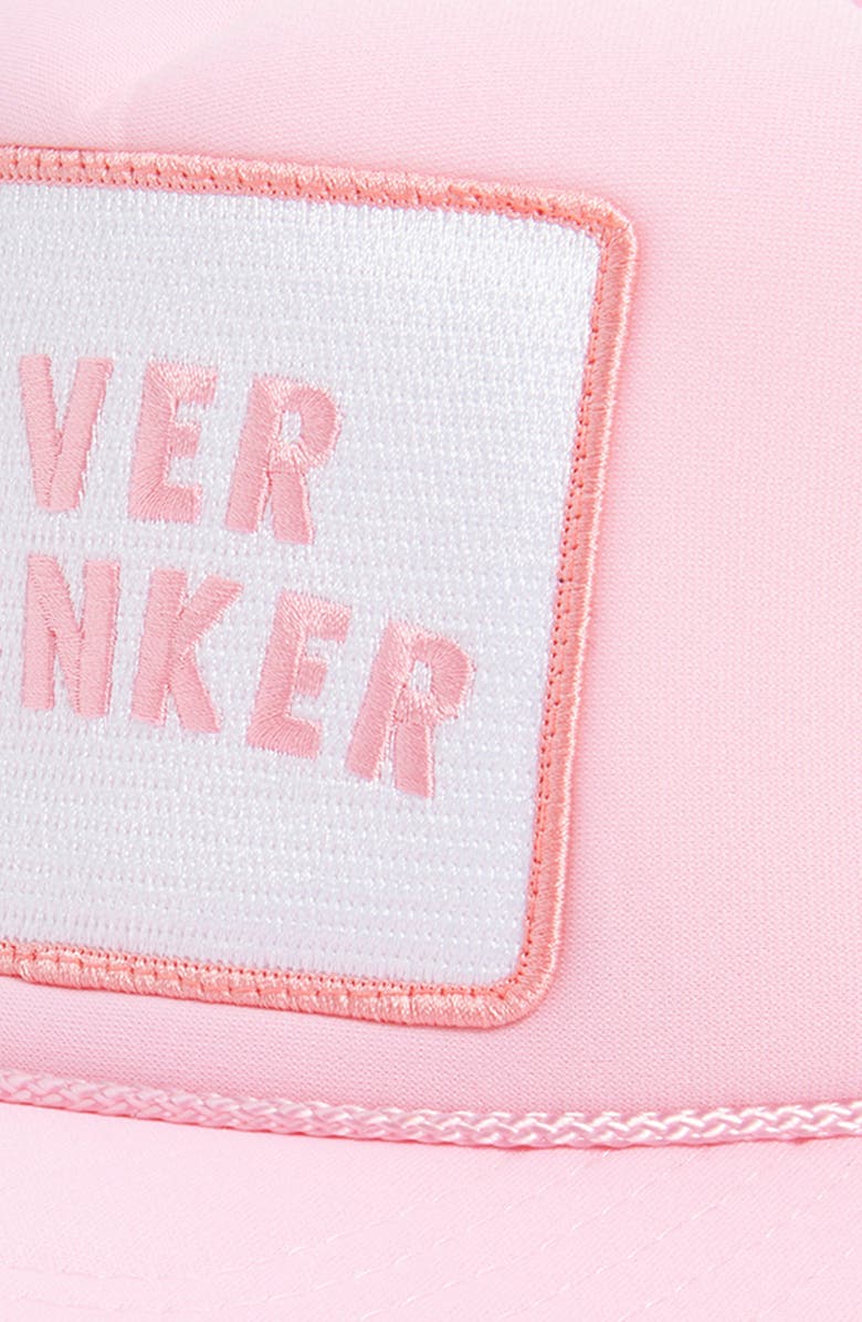 Friday Feelin’ Overthinker Trucker Hat, Alternate, color, Light Pink