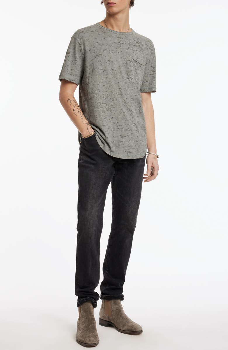 John Varvatos Cooper Slub Cotton Crewneck T-Shirt, Alternate, color, 