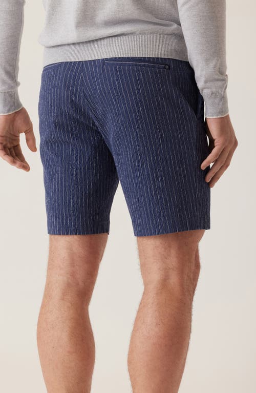 Deke Oasis Supernatural Seersucker Bermuda Shorts In Blue