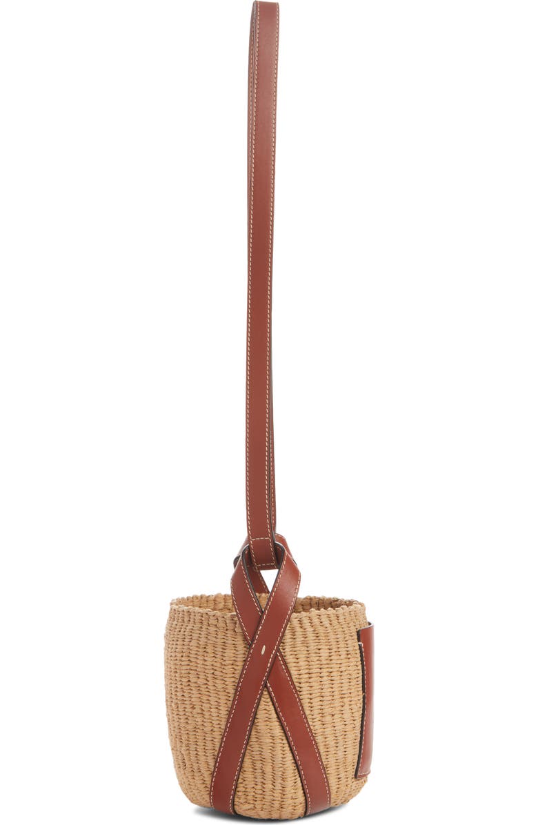 Chloé x Mifuko Small Straw Basket Crossbody Bag, Alternate, color,