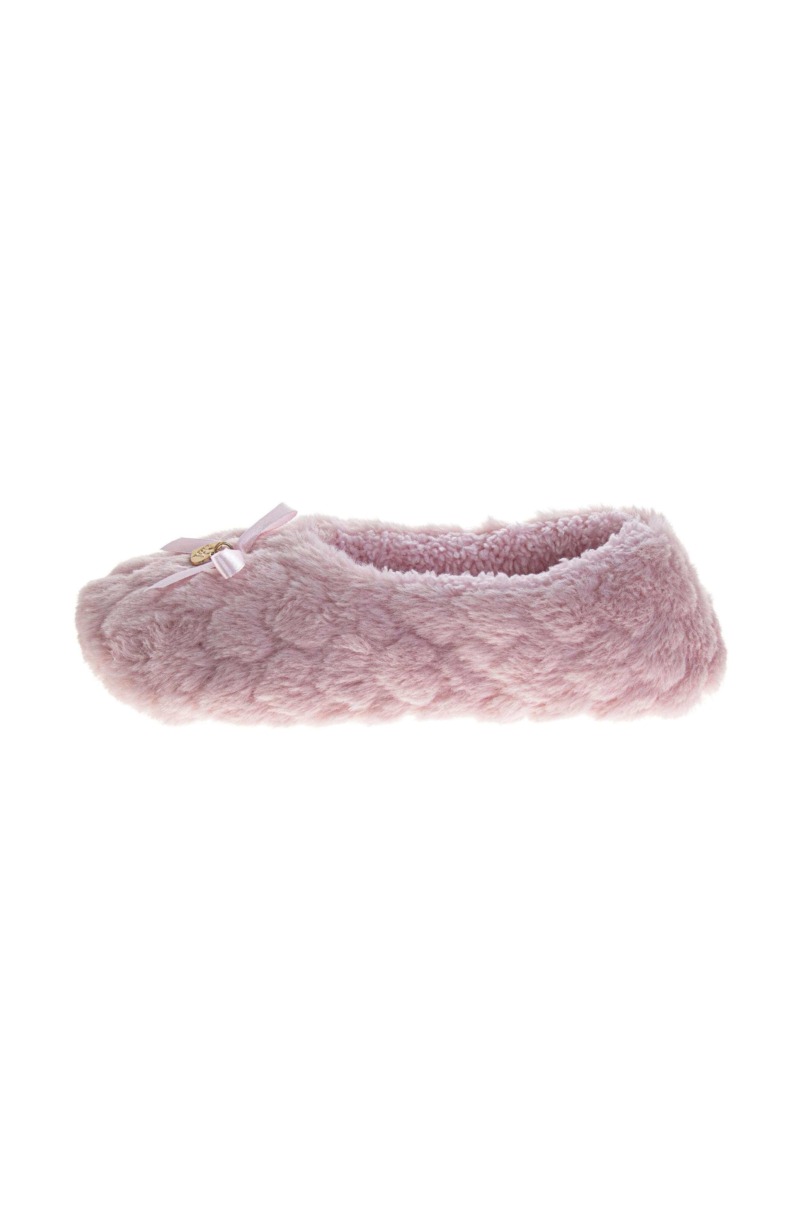 Badgley Ladies Ballerina Slippers, Alternate, color, PINK