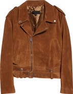 Nili Lotan Evel Suede Biker Jacket