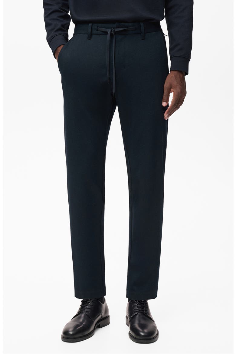 Slim Fit Drawstring Pants, Main, color, NAVY