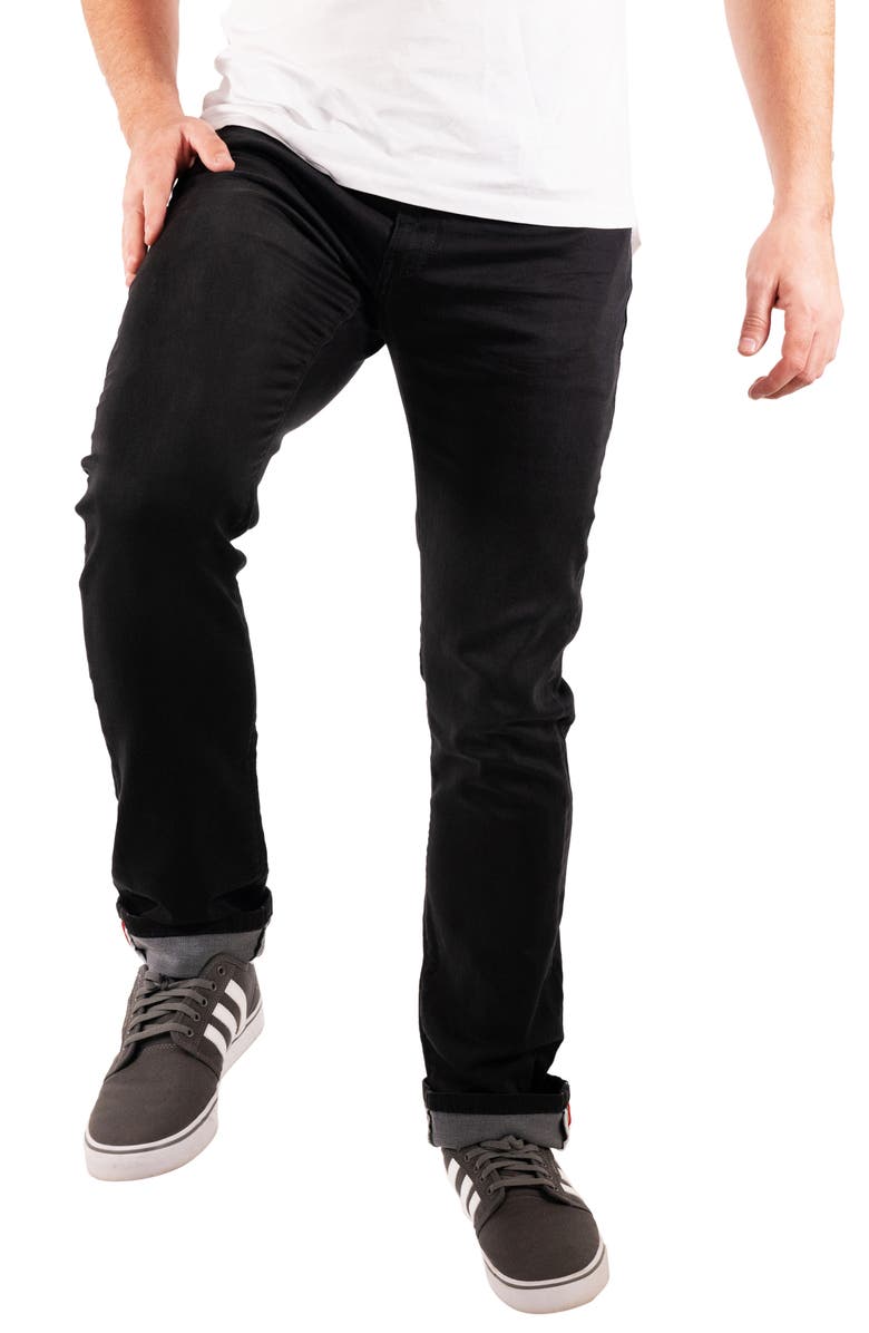 Maceoo Stretch Jeans, Alternate, color, Black