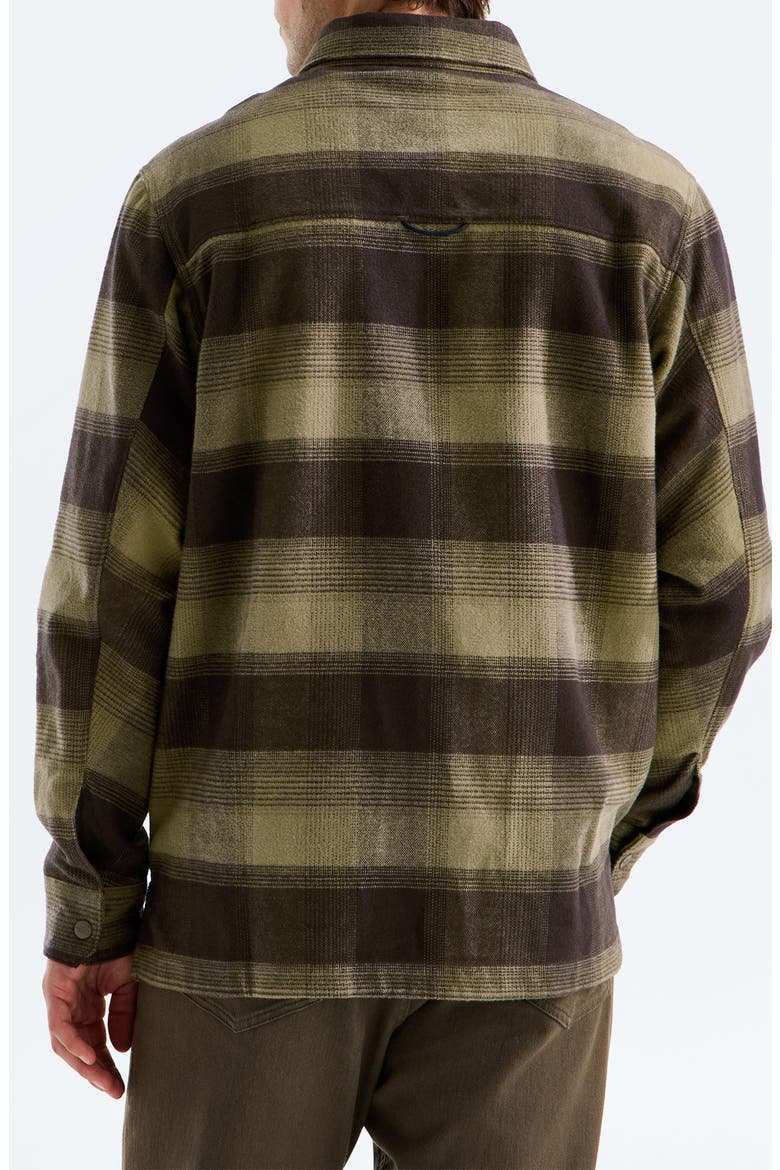 Forest Flannel Long Sleeve Shacket, Alternate, color, CARAWAY SEED SHADOW PLAID