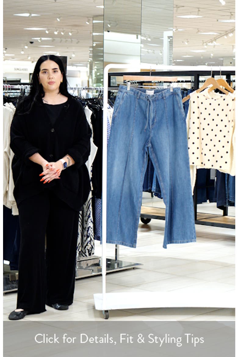 Floppy Pintuck Wide Leg Jeans video