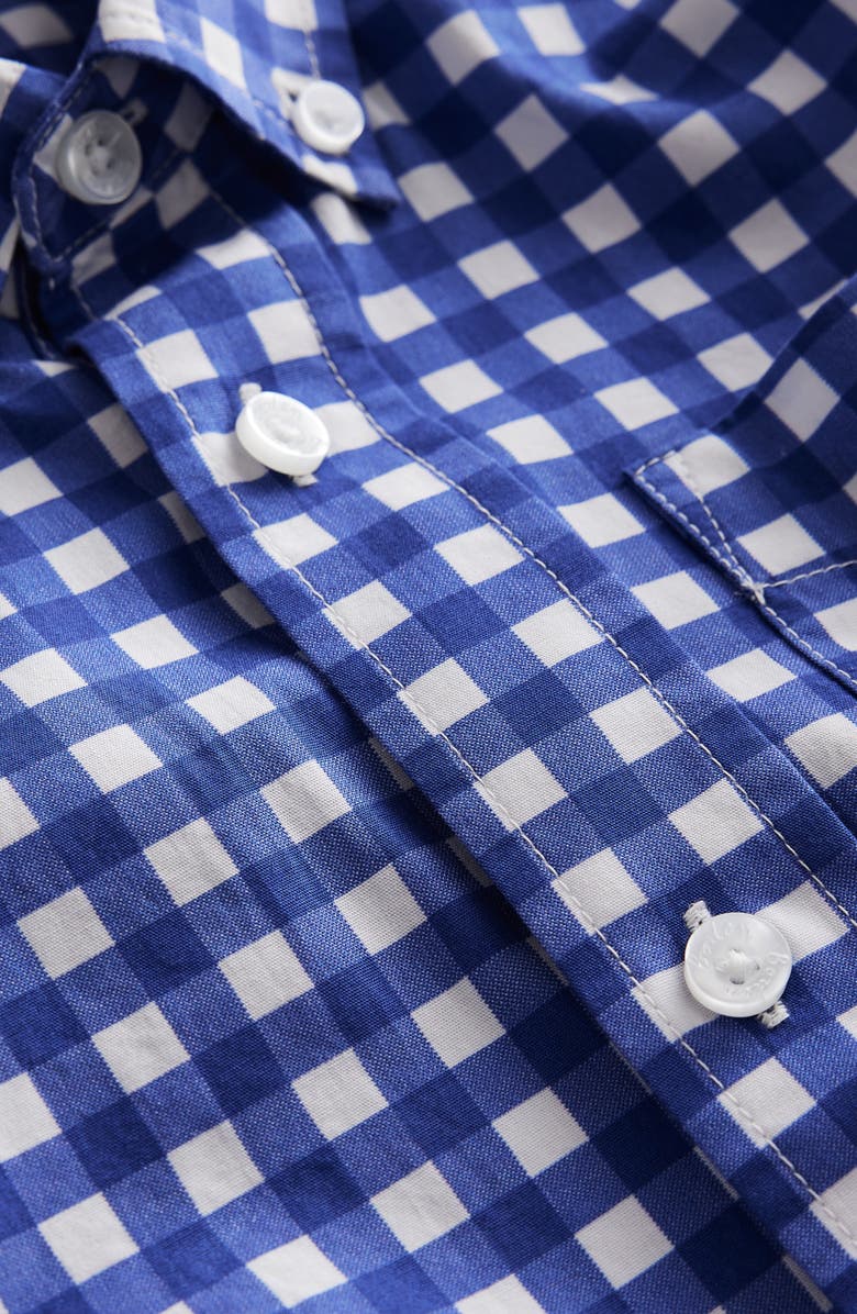 Mini Boden Kids' Check Long Sleeve Cotton Button-Down Shirt, Alternate, color, 