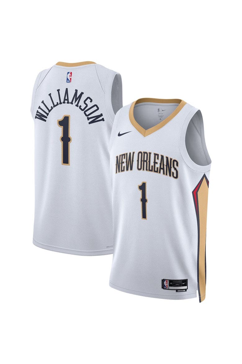 Unisex Nike Zion Williamson White New Orleans Pelicans Swingman Jersey - Association Edition, Main, color, White