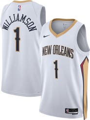 Nike Unisex Nike Zion Williamson White New Orleans Pelicans Swingman Jersey - Association Edition