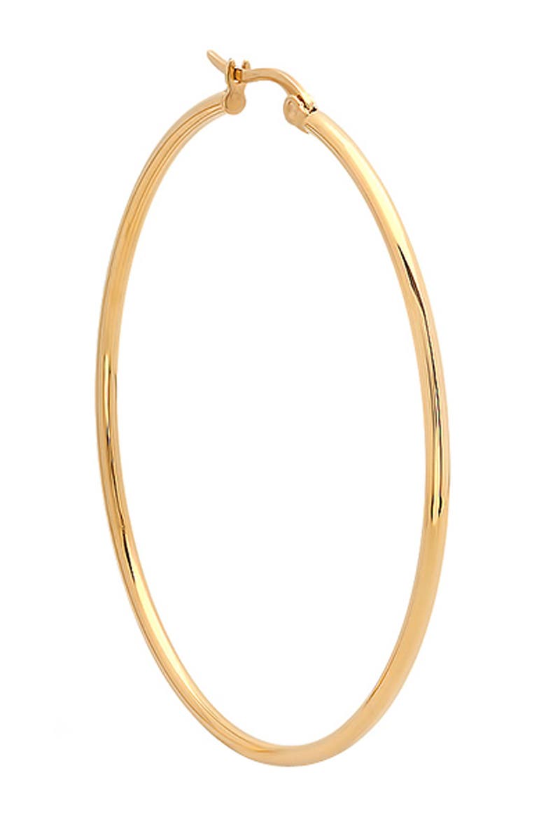 Polished Hoop Earrings, Alternate, color, yellow