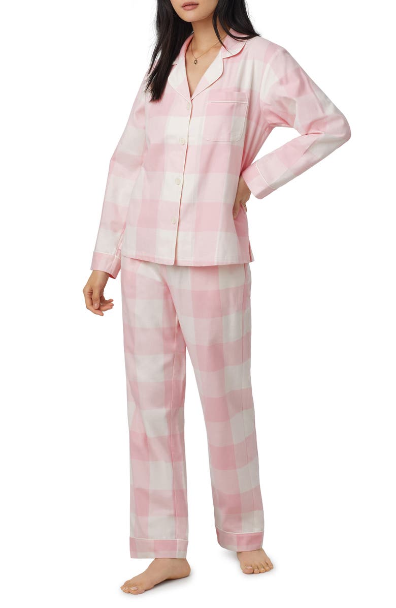 BedHead Pajamas Print Organic Cotton Flannel Pajamas, Main, color, 