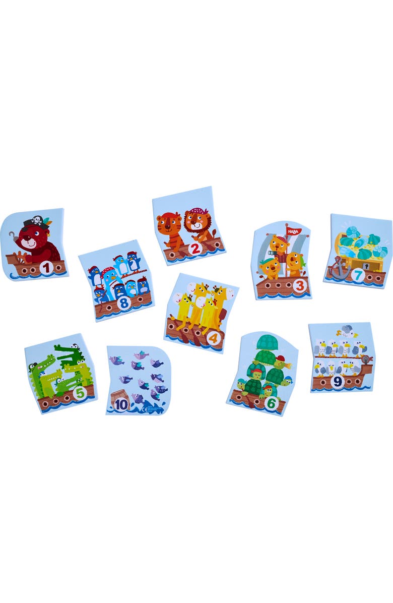 HABA Numbers Puzzle In Net - 10 Piece Counting Bath Toy with Suction Cup Storage Net, Alternate, color, 